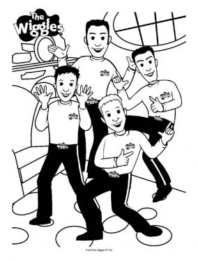 284x373 The Wiggles Dancing Page The Wiggles Coloring Pages Pbs Kids