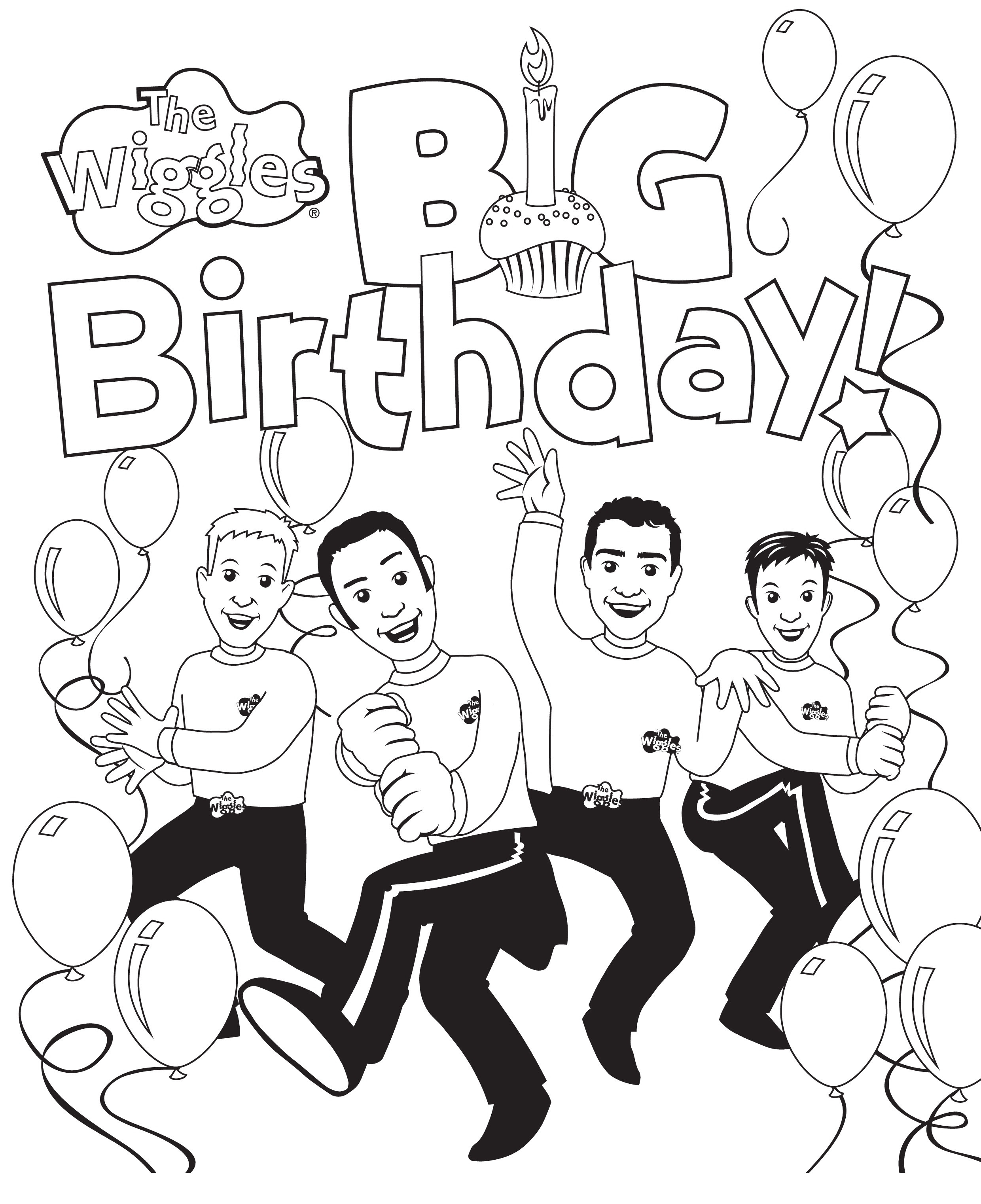2480x3044 Free Printable Wiggles Coloring Pages For Kids Magnificent Wagashiya