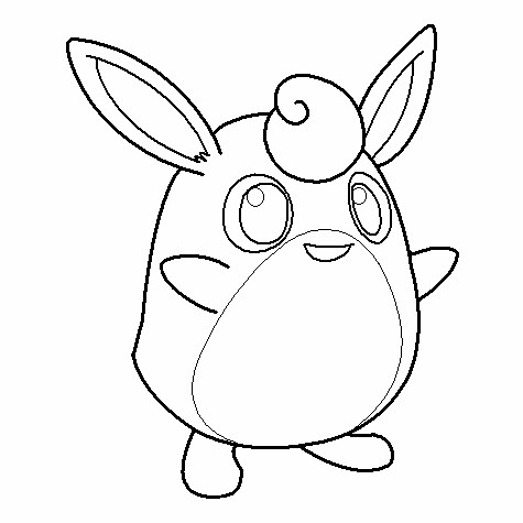 Wigglytuff Coloring Page