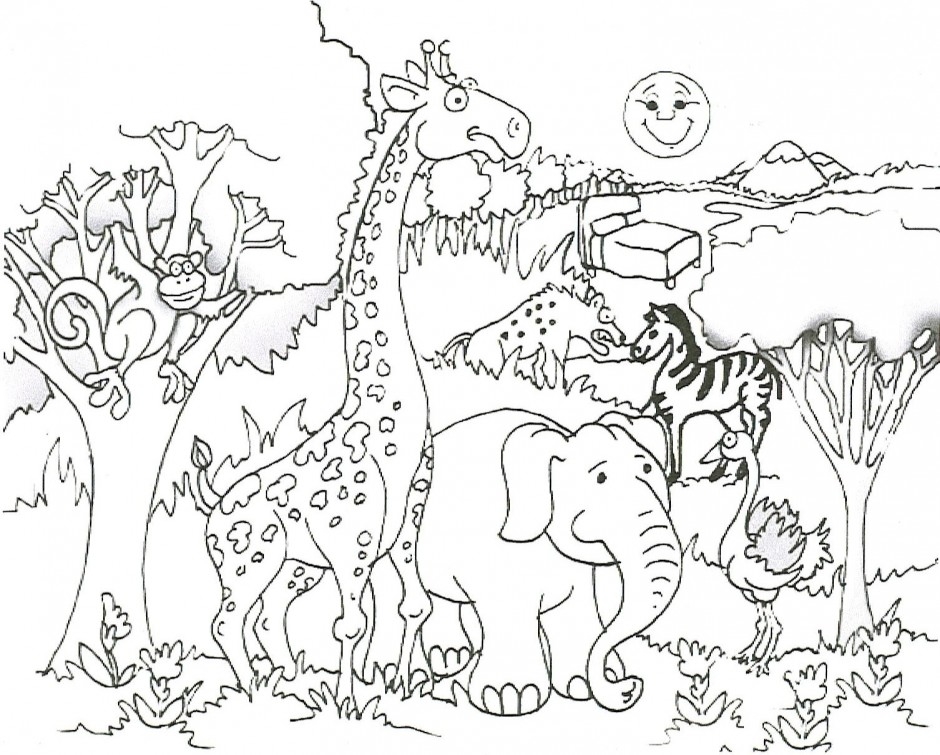 940x755 Amazing Wild Animals Coloring Pages Printable Reviews Diy