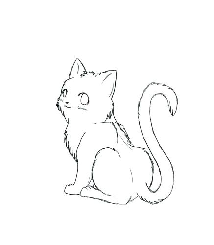 437x500 Wild Cat Colouring Pages Coloring Warrior Wonderful Drowning