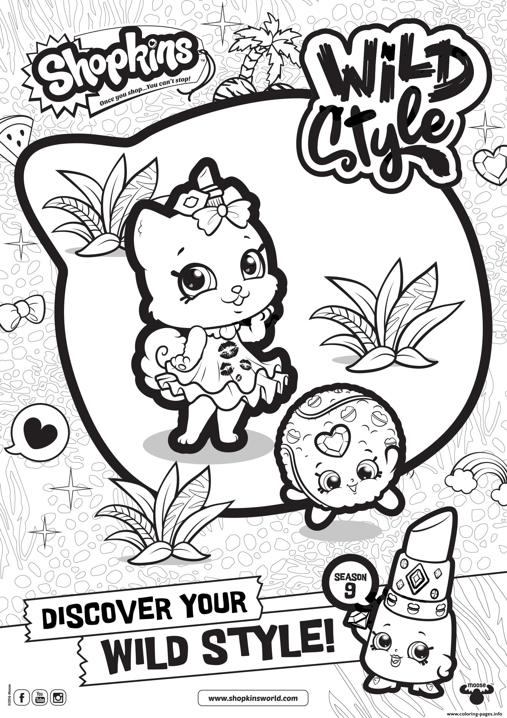 1654x2339 Shopkins Season 9 Wild Style 3 Coloring Pages Printable