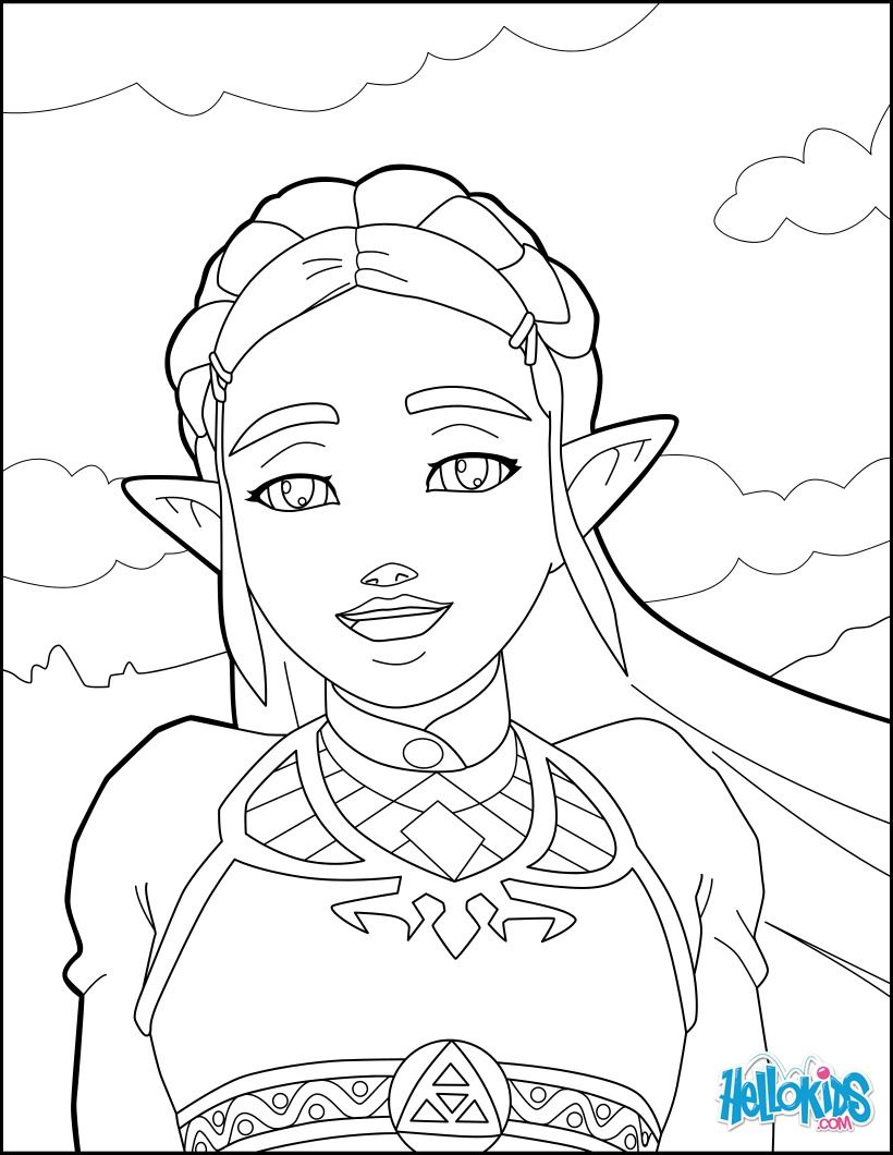 820x1060 Zelda Coloring Page From The New Zelda Games. More Video Games