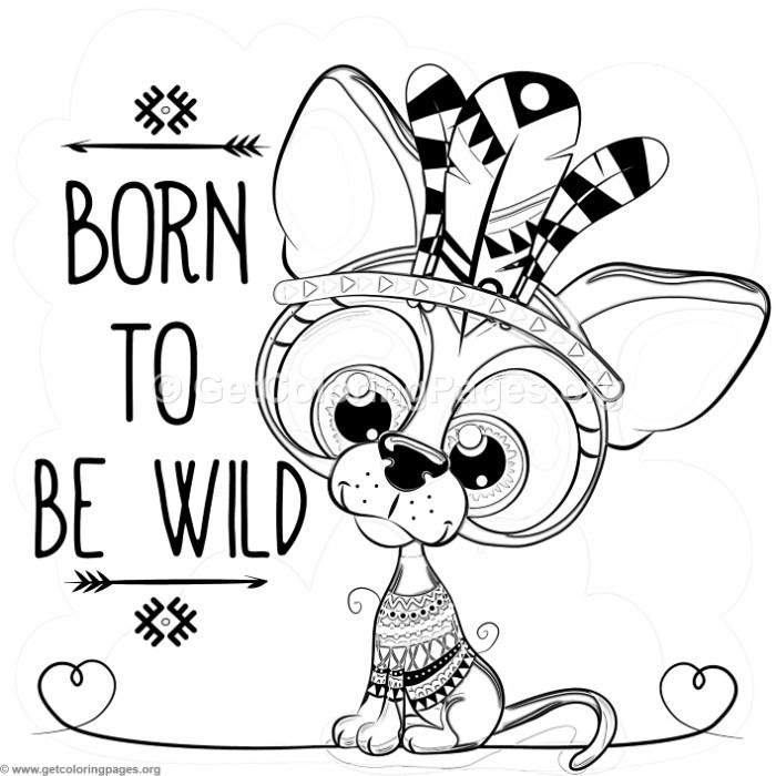 700x700 Free Instant Download Born To Be Wild Dog Coloring Pages