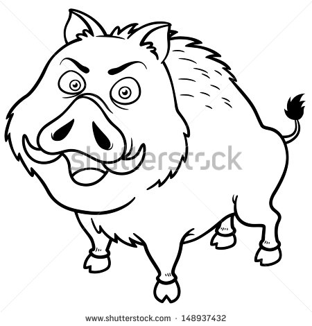 450x470 6 Images Of Pig Hunting Coloring Pages