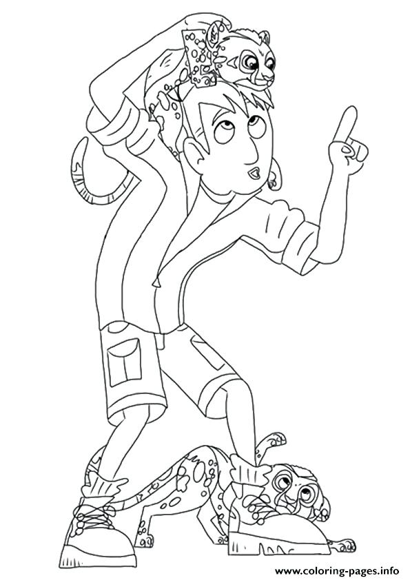 595x842 Wild Kratts Coloring Book Plus Wild Coloring Pages Tiger Coloring
