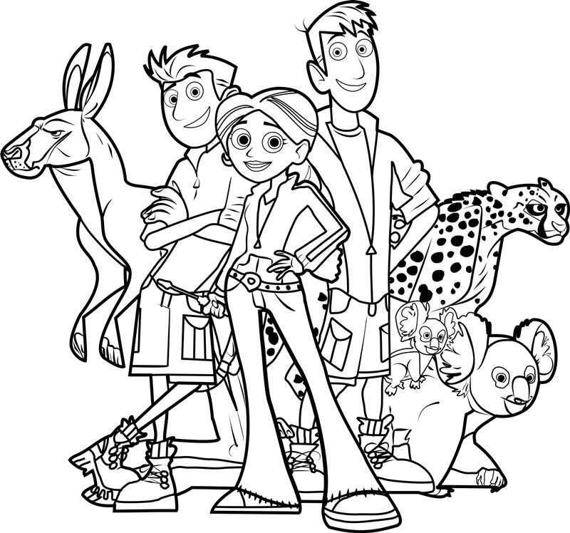 800x748 Remarkable Wild Kratts Coloring Pages 48 On Seasonal Colouring