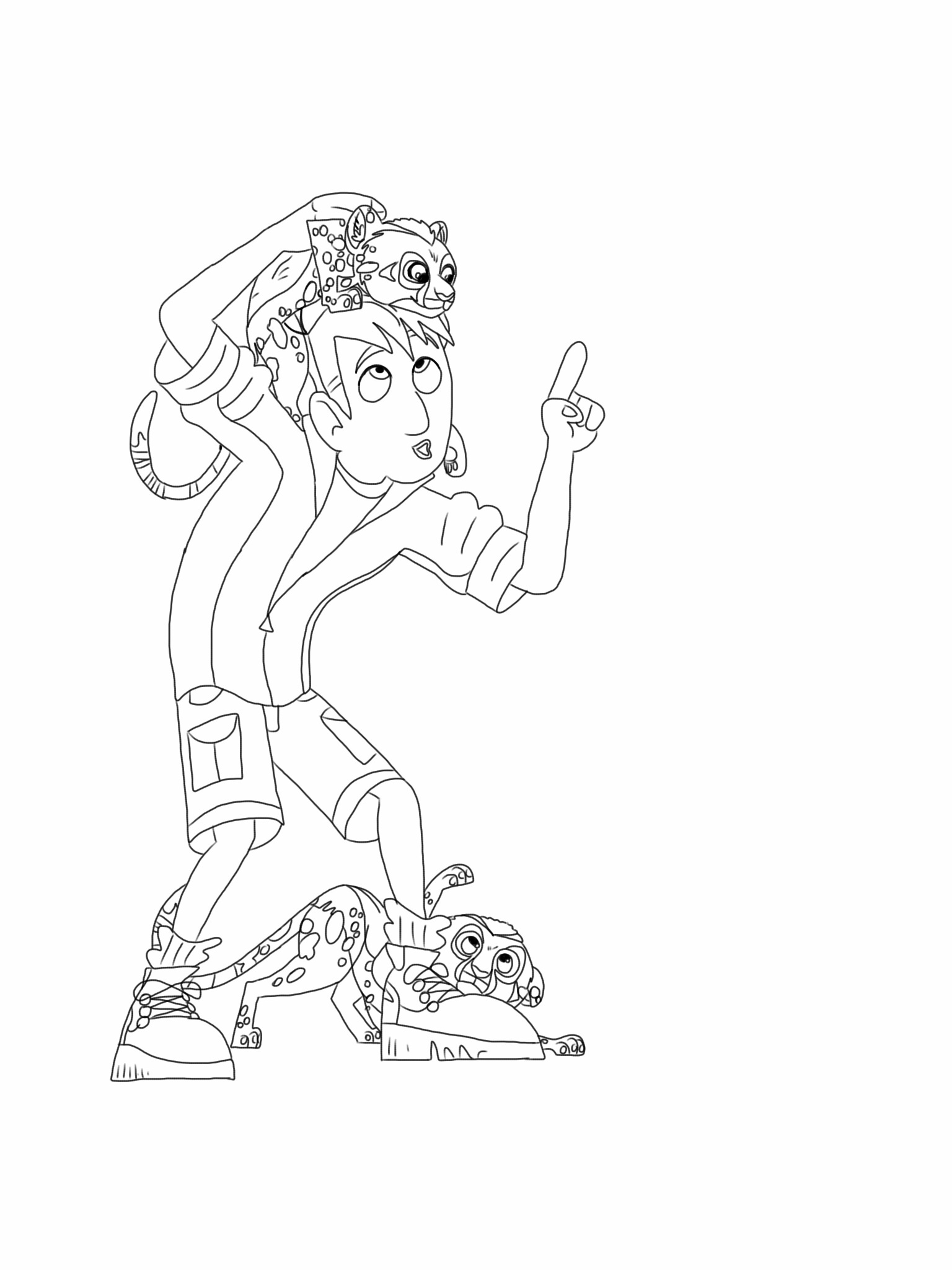 1536x2048 Wild Kratts Coloring Page Cheetah Cubs New Coloring Sheets