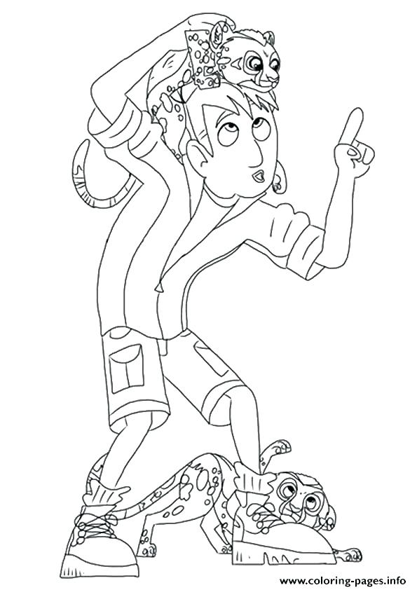 595x842 Wild Kratts Coloring Pages Excellent Wild Coloring Pages Crayola