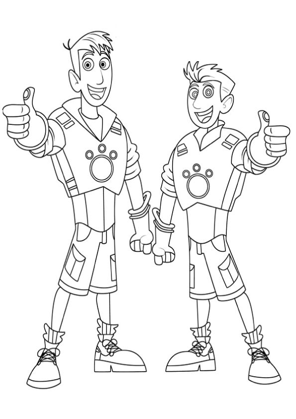 595x842 Kratt Brothers Coloring Pages Printable Wild Kratts Coloring Pages