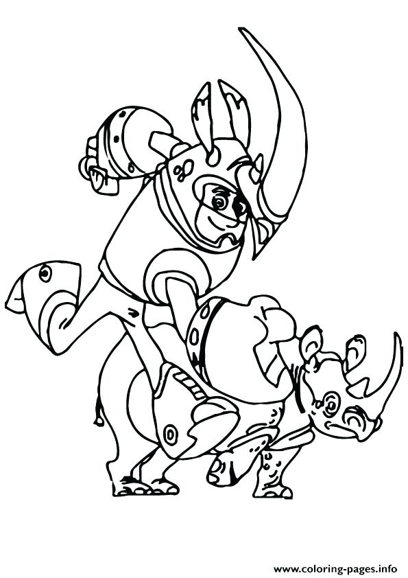 595x842 Wild Kratts And Rhinoceros Coloring Pages Printable Wild Kratts