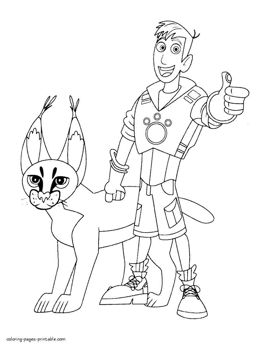 895x1196 New Wild Kratts Coloring Pages Gallery Printable Coloring Sheet