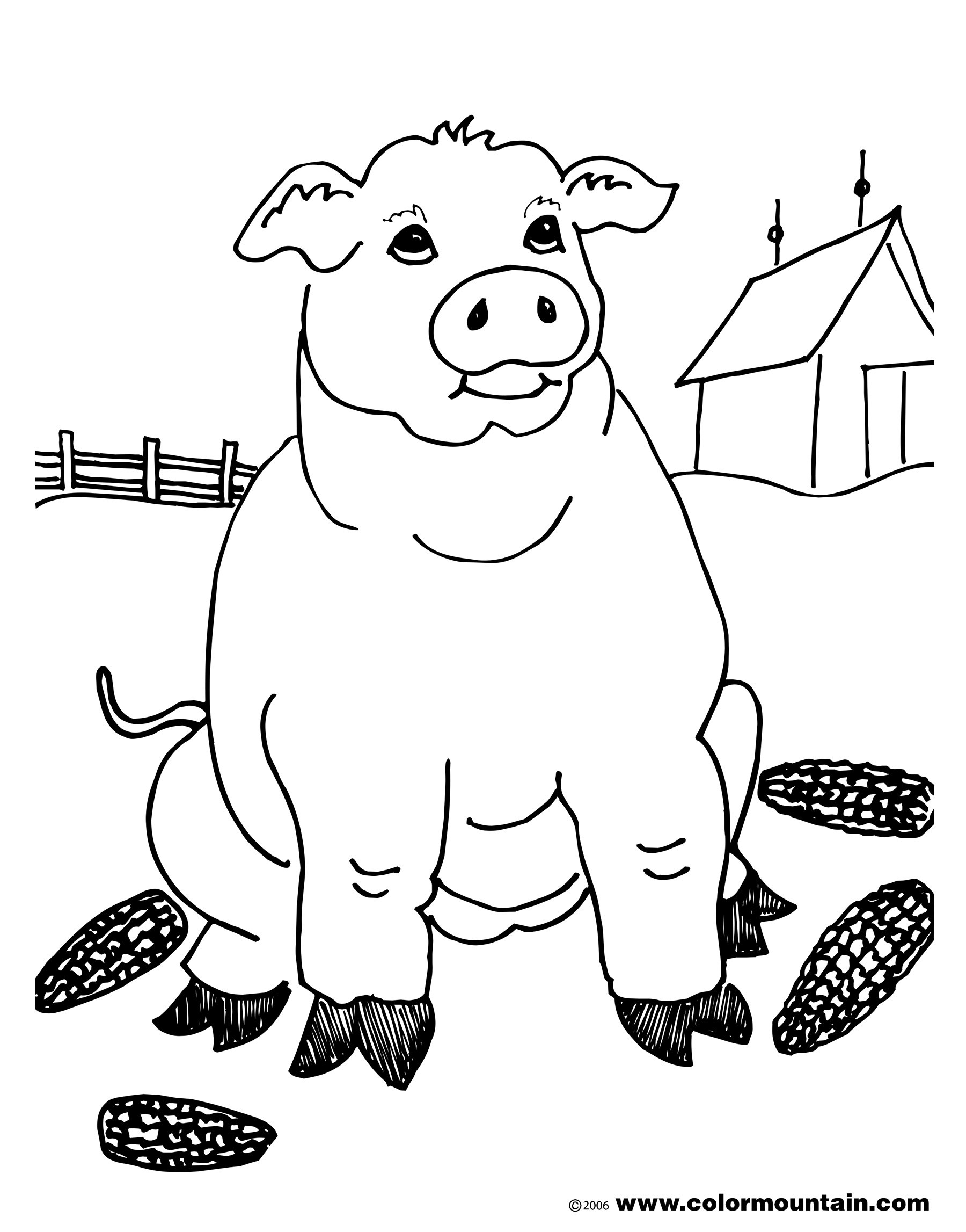 1800x2294 Wild Hog Coloring Page 17 Pages
