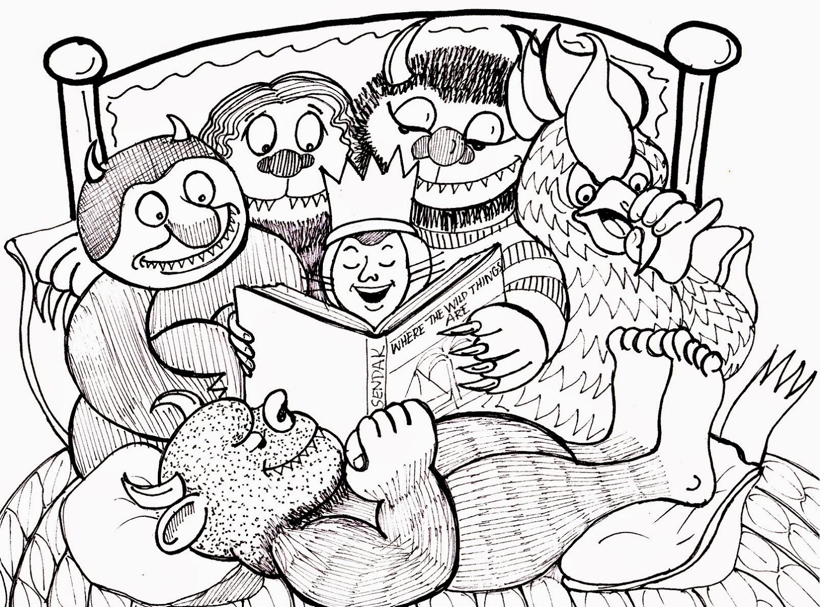 1600x1184 7iarrxdyt And Where The Wild Things Are Coloring Pages
