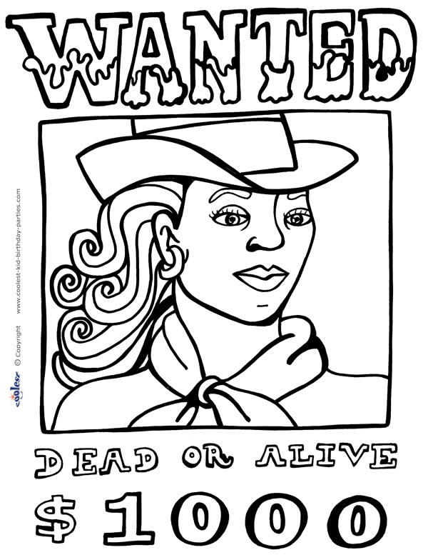 600x777 Most Interesting Western Coloring Pages Printable Wild West Page 2