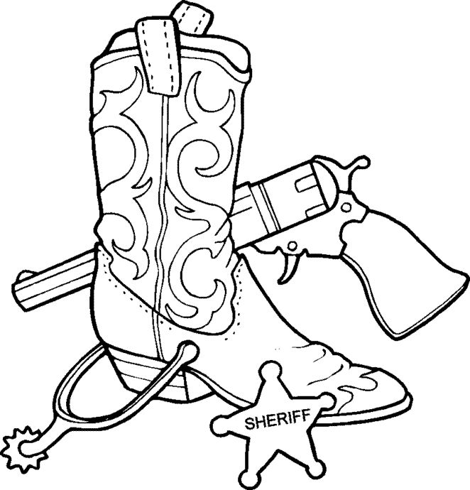 Wild West Coloring Pages Printable