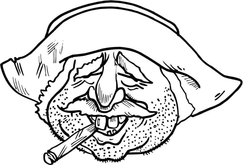 983x668 Mexican Man Have Smoking A Cigar Coloring Page