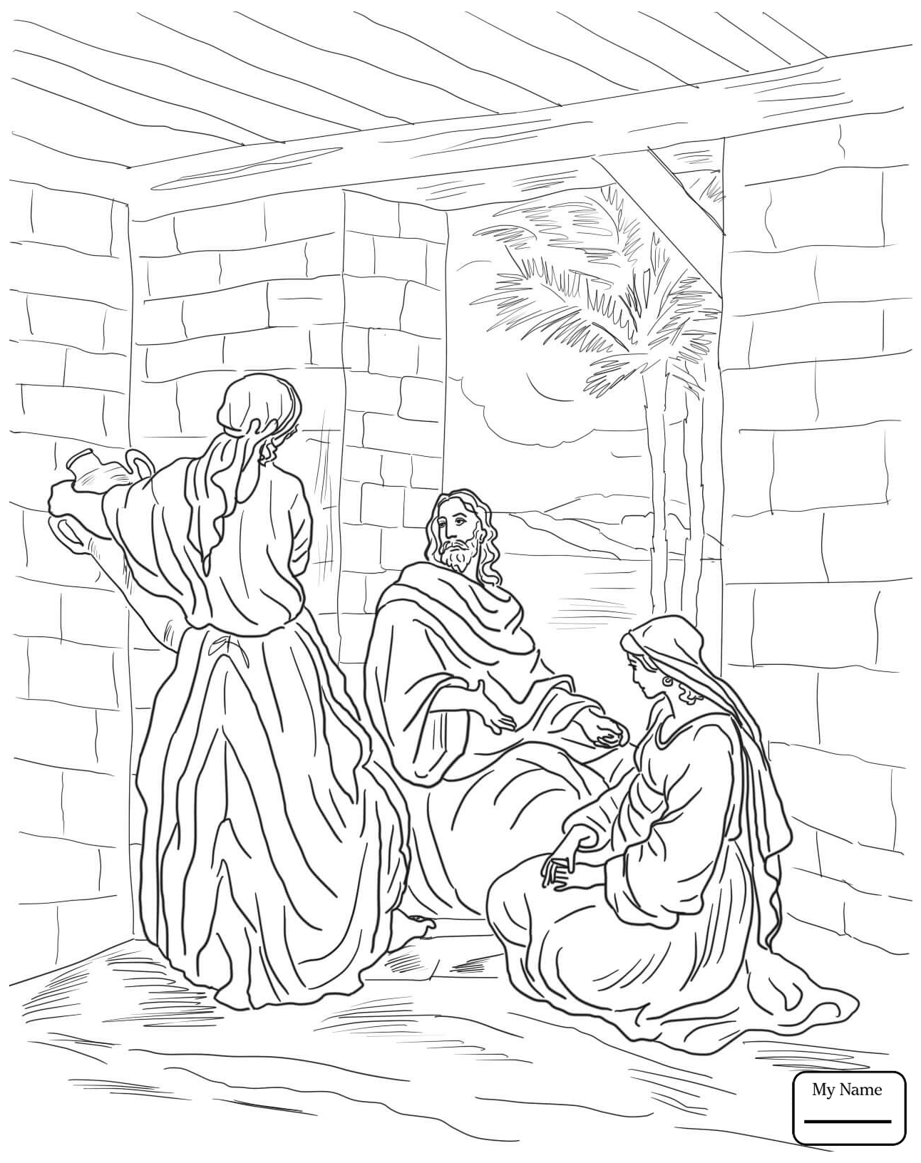 1292x1632 Happy Hagar And Ishmael Coloring Page In The Wilderness Arts