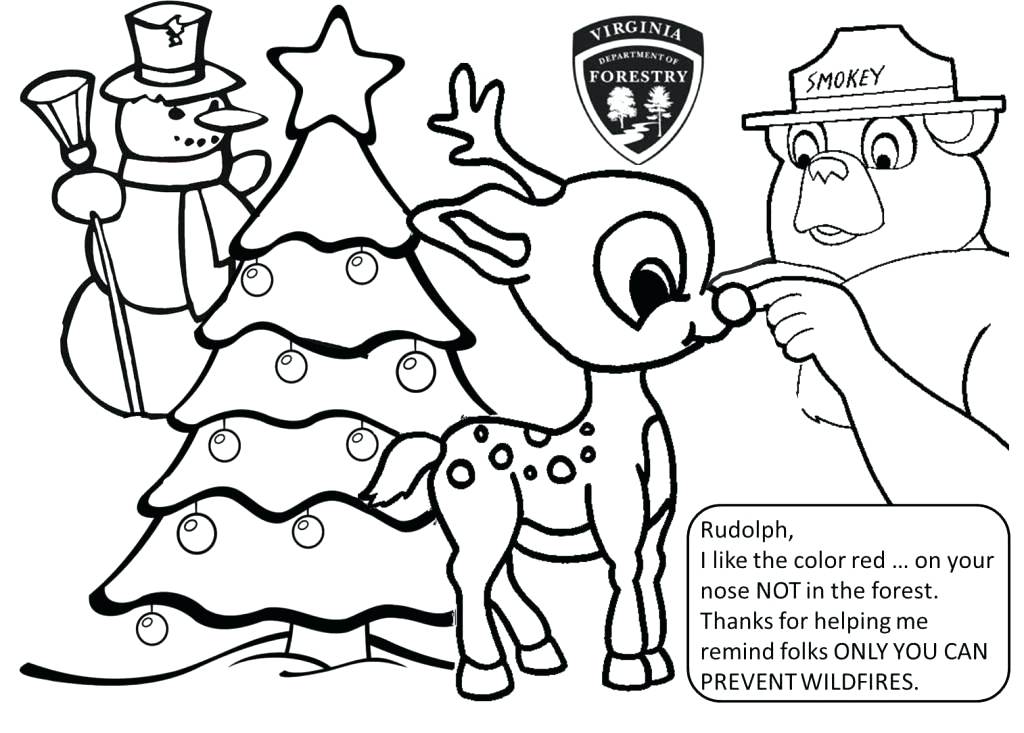 1024x733 Smokey The Bear Coloring Pages Download Smokey The Bear Coloring