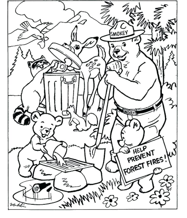 773x900 Smokey The Bear Coloring Pages Ninja Coloring Page Coloring Pages