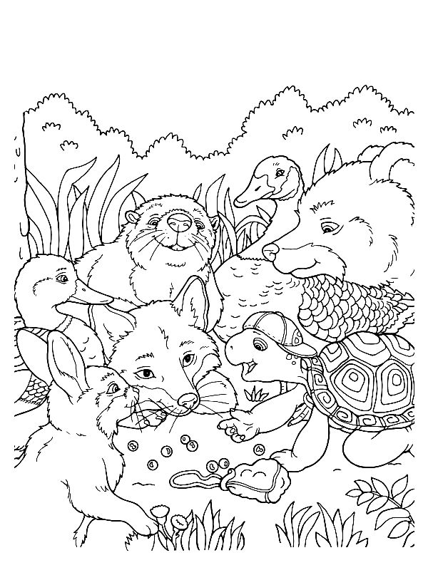 Wildlife Coloring Pages Printable