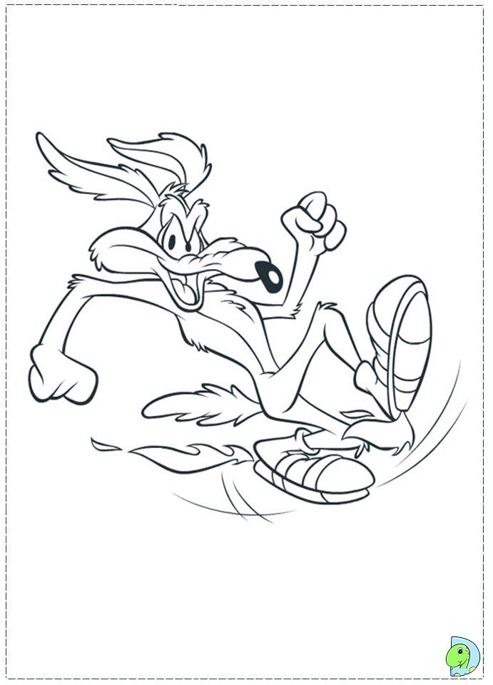 691x960 Wile E. Coyote Ez Easy Coloring Pagez Patterns