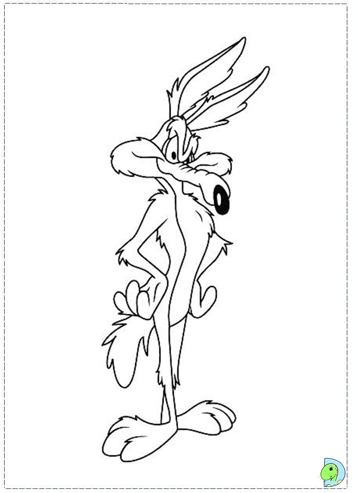 691x960 Wile E Coyote Coloring Page
