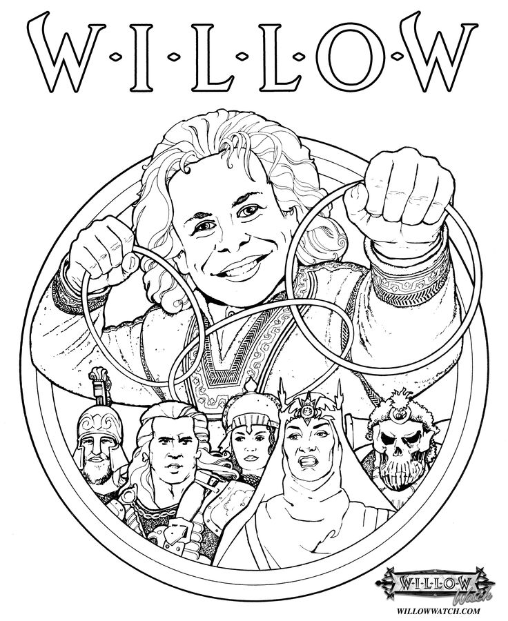 Willow Coloring Pages