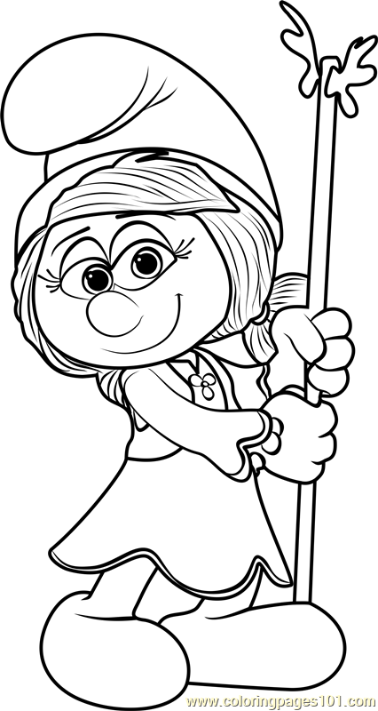 426x800 Smurfwillow Coloring Page