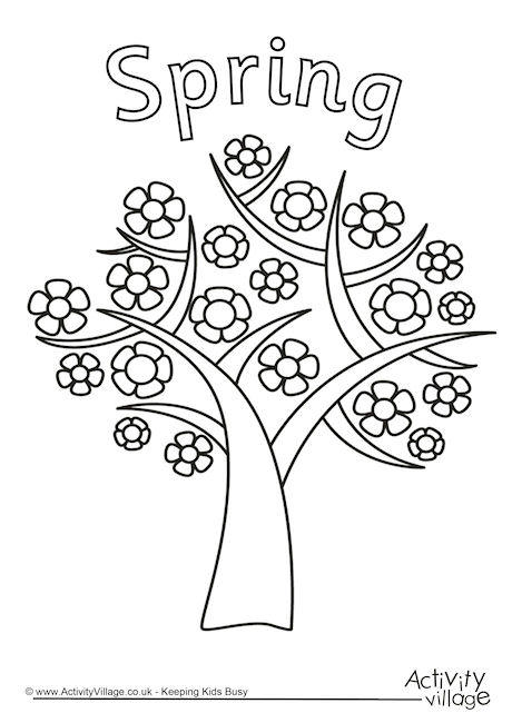 460x650 Tree Colouring Pages