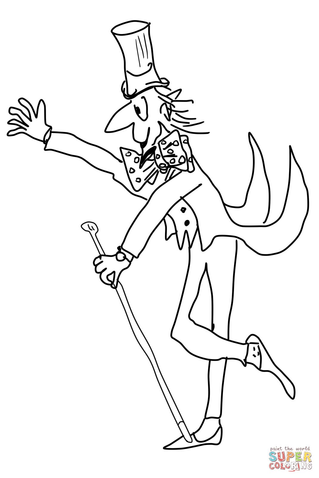 1069x1600 Willy Wonka Coloring Online Roald Dahl Willy Wonka