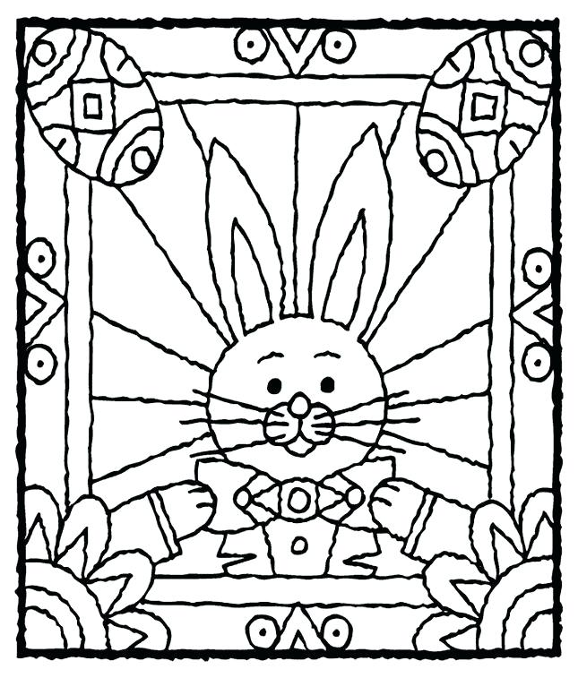 645x757 Stained Glass Window Coloring Pages Bunny Stained Glass Window