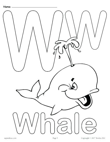 425x550 Window Coloring Page Letter W Coloring Pages Free Printable