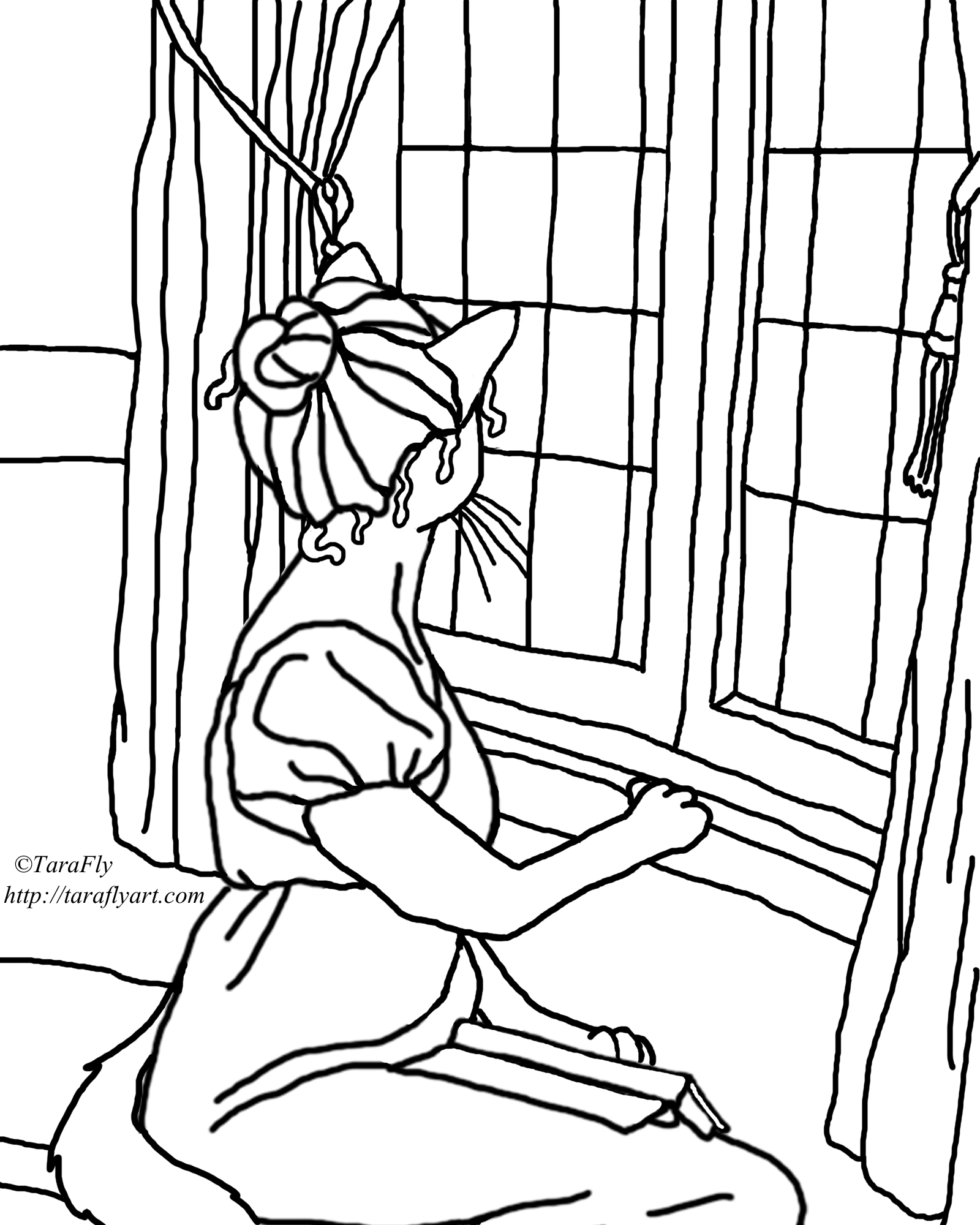 1600x2000 Window Coloring Pages