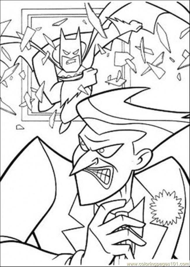 650x912 Batman Is Breaking The Window Coloring Page