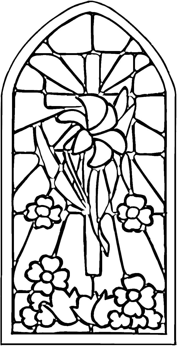 750x1465 Christian Stained Glass Patterns Stained Glass Window Coloring