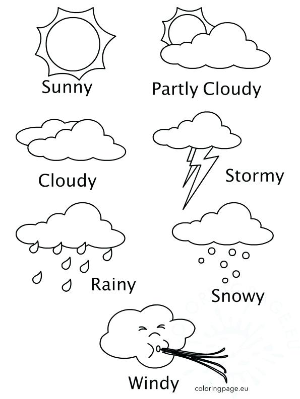595x793 Weather Coloring Image Of Windy Day Colouring Page Weather