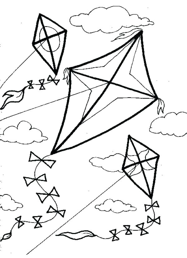 600x828 Coloring Pages Of Kites Trend Coloring Pages Kite Print Windy Day