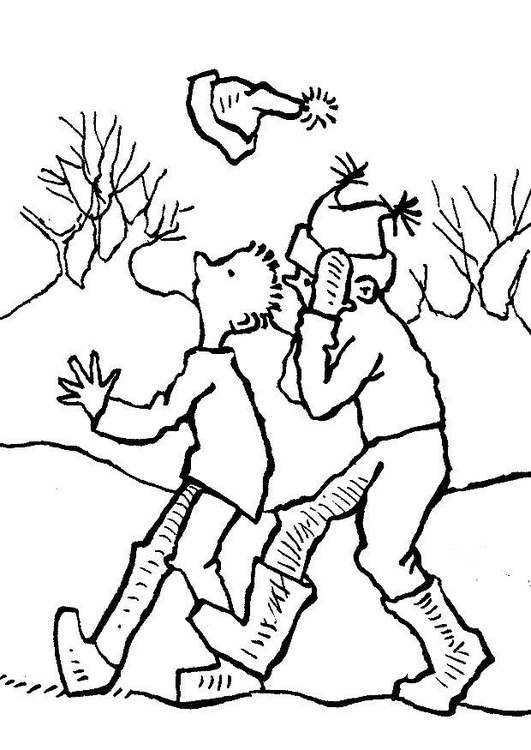 531x750 Coloring Page Windy Day