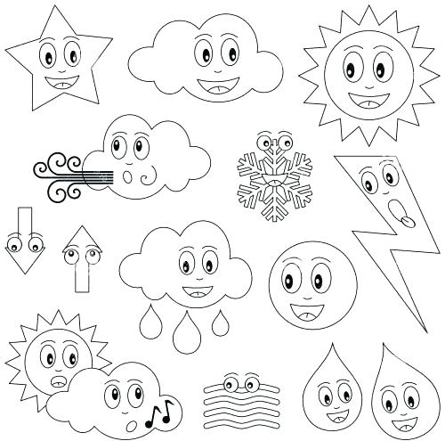 500x495 Weather Color Pages Free Weather Coloring Pages Weather Color