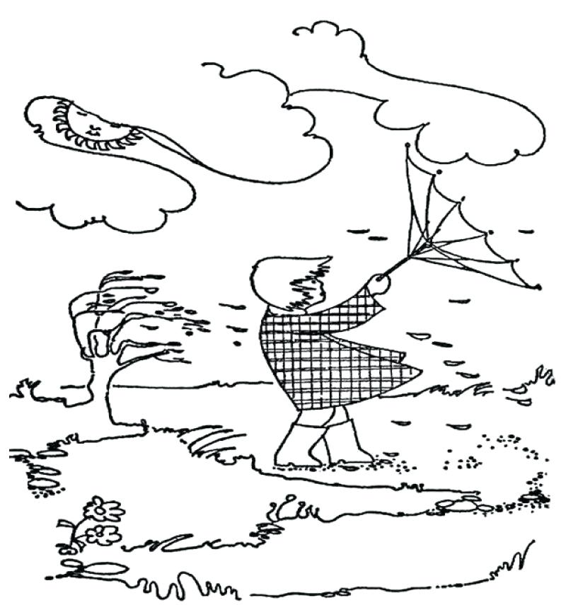 800x855 Weather Coloring Pages Windy Weather Coloring Pages Weather