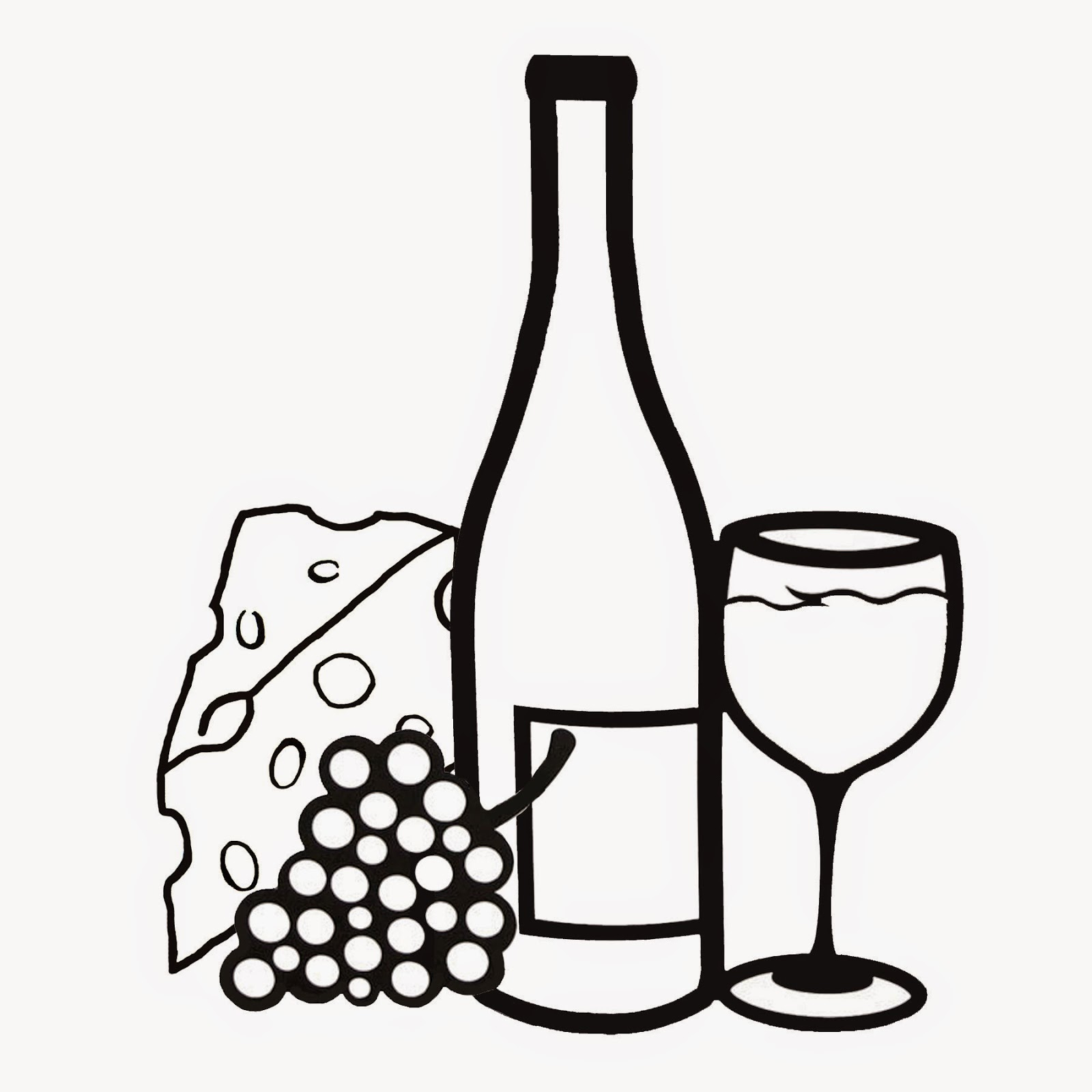 1600x1600 Bottle Of Wine Drawing