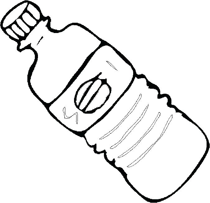 675x652 Wine Bottle Coloring Pages Water Bottle Coloring Page Photo 1