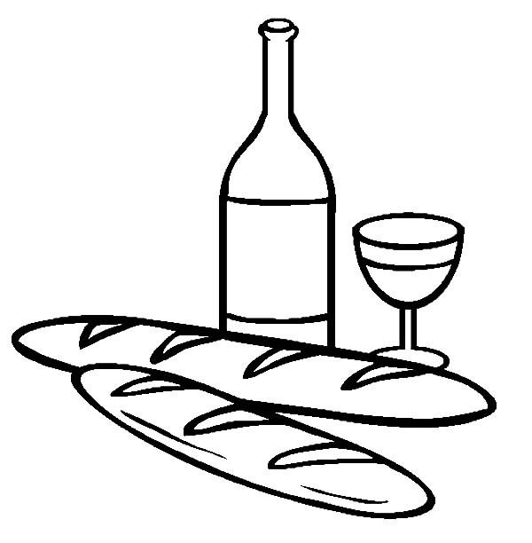 600x612 Bread And Wine Coloring Pages Best Place To Color