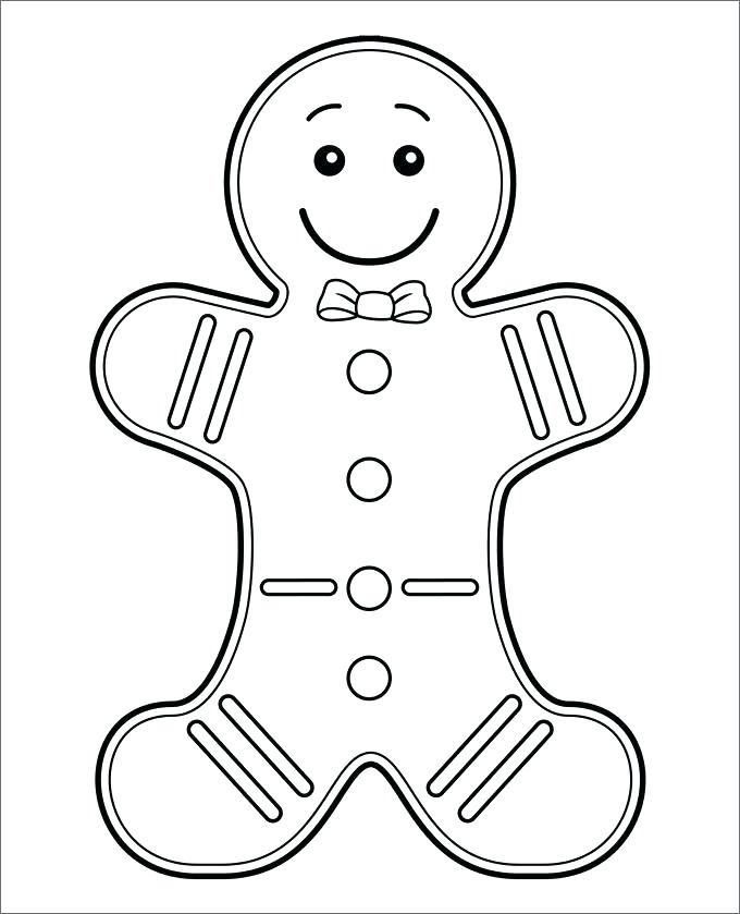 680x839 Coloring Pages Gingerbread Man Ginger Bread Man Template Colouring