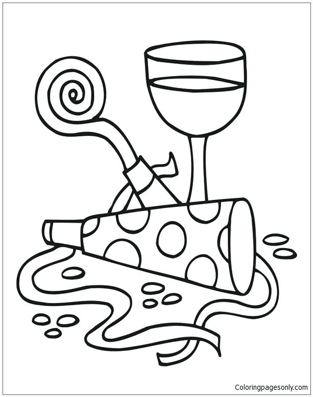 613x777 Wine Glass Coloring Page Pair Of Cocktail Coloring Page Coloring