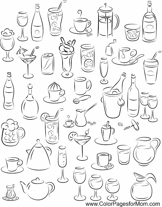 640x818 Wine Coloring Page 52 Wines, Doodles And Journal