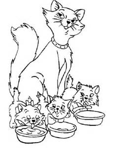 252x300 Cat Family Coloring Pages