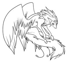 236x216 Winged Wolf Coloring Pages Coloring Pages Wolf