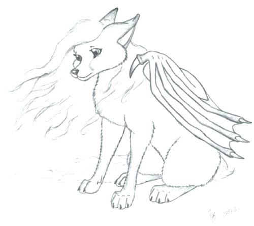 500x444 Cute Wolf Coloring Pages